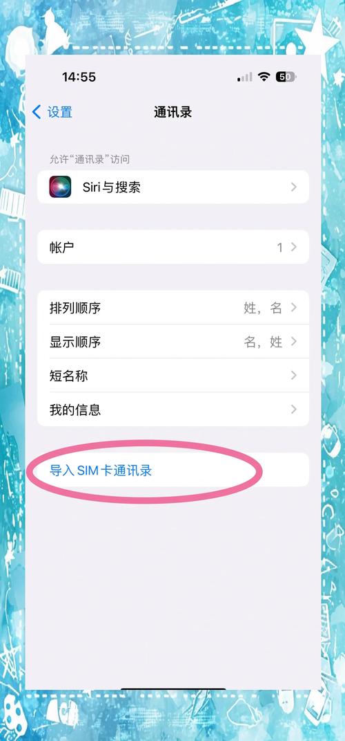 苹果手机导入sim卡联系人