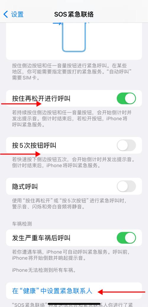 苹果手机紧急联系人怎么设置