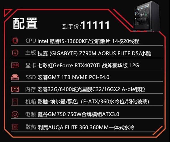 组装电脑配置清单3000