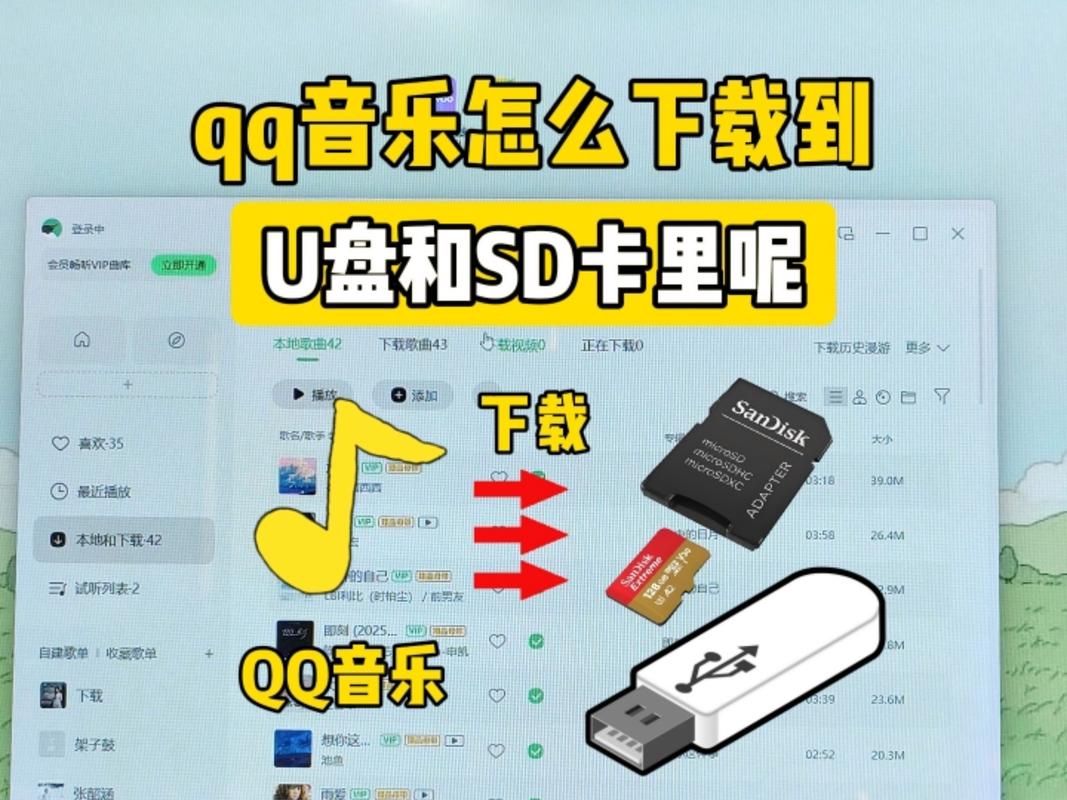 电脑上怎样下载歌曲到u盘