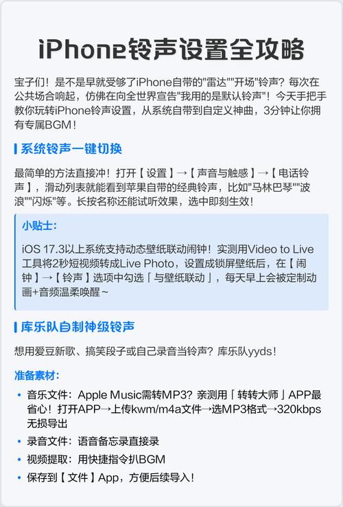 苹果手机铃声怎么设置铃声