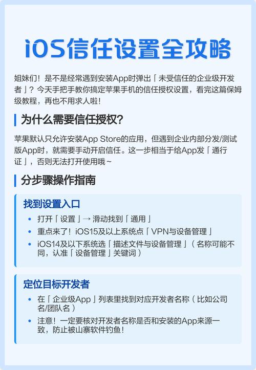 苹果手机如何设置软件信任