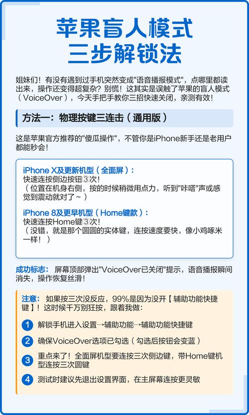 苹果手机盲人模式怎么关闭