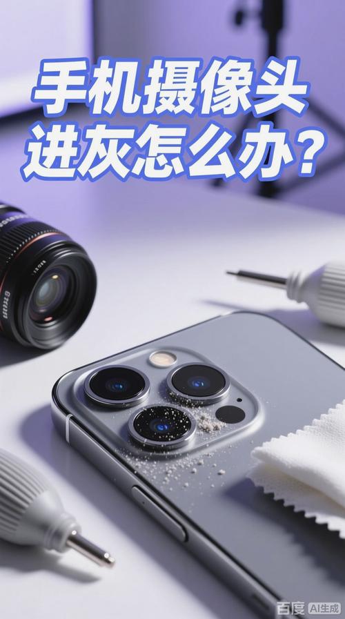 手机摄像头进灰尘怎么清理