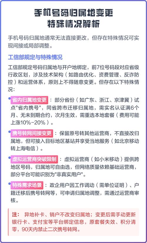 手机号码归属地可以更改吗