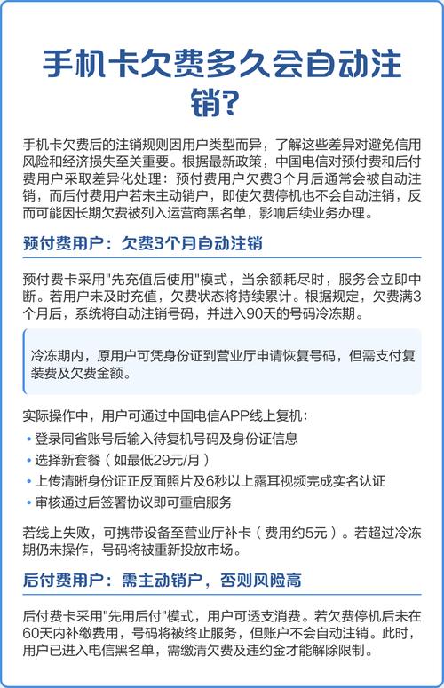 手机卡不用了会自动注销吗