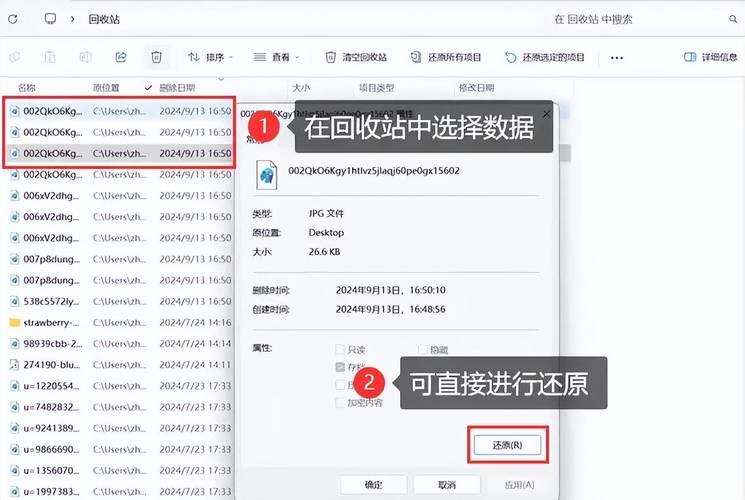 电脑图片删除了怎么恢复