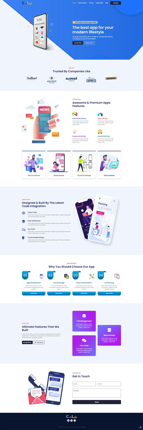 html5手机网页模板
