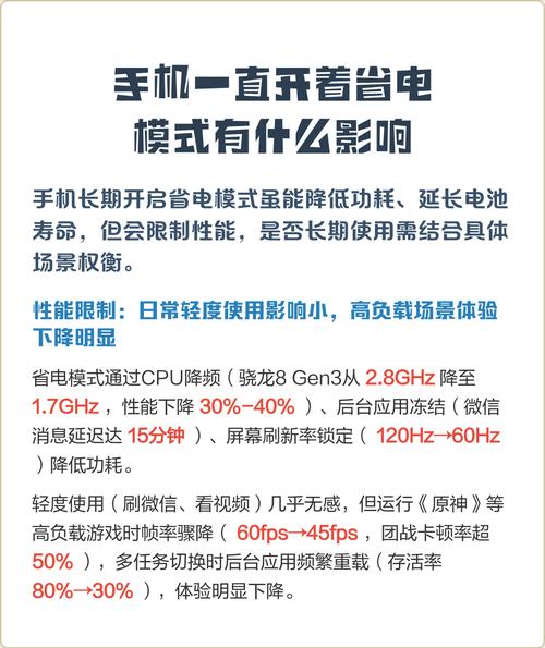 手机一直开省电模式好吗