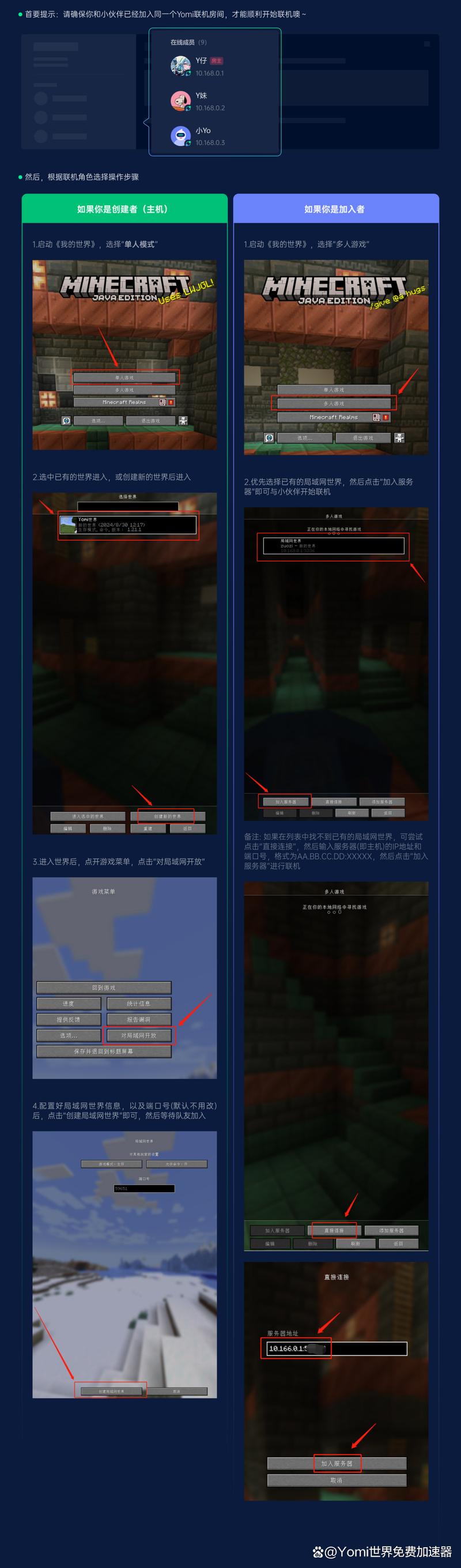 电脑版我的世界怎么联机