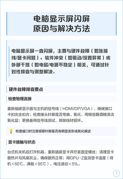 电脑老是闪屏是什么原因