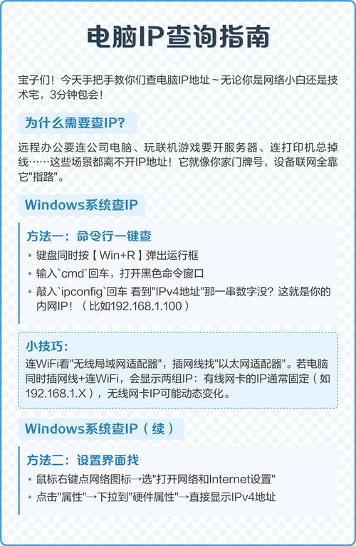 如何查看自己电脑的ip