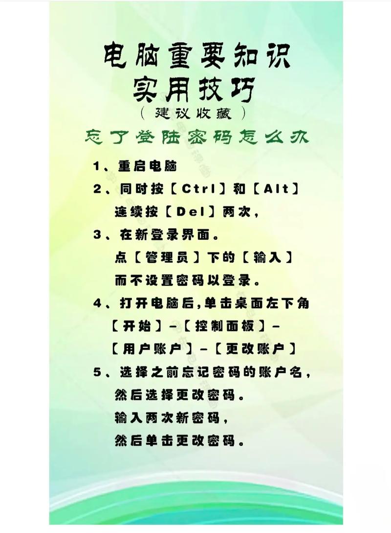 电脑开机密码忘记怎么办