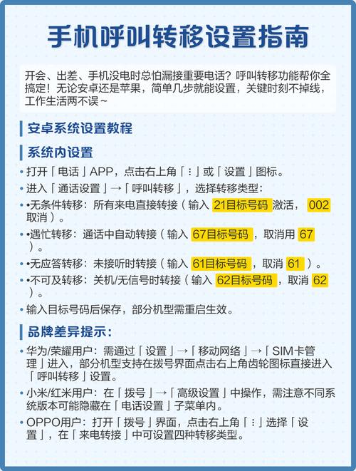 手机怎么取消呼叫转移